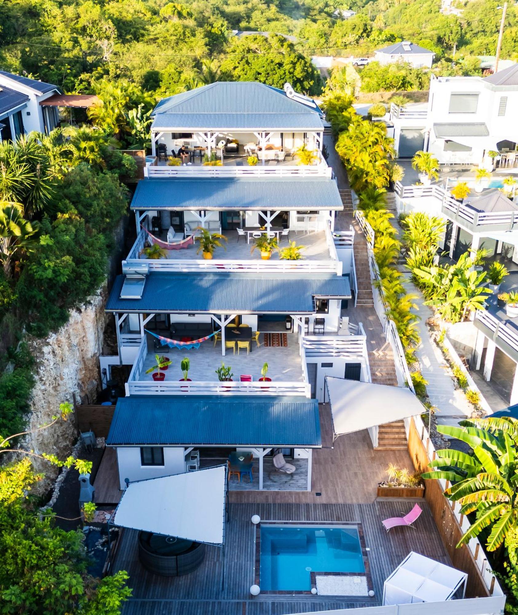 Villa Les Terrasses De Fonds Thezan Sainte-Anne  Bagian luar foto