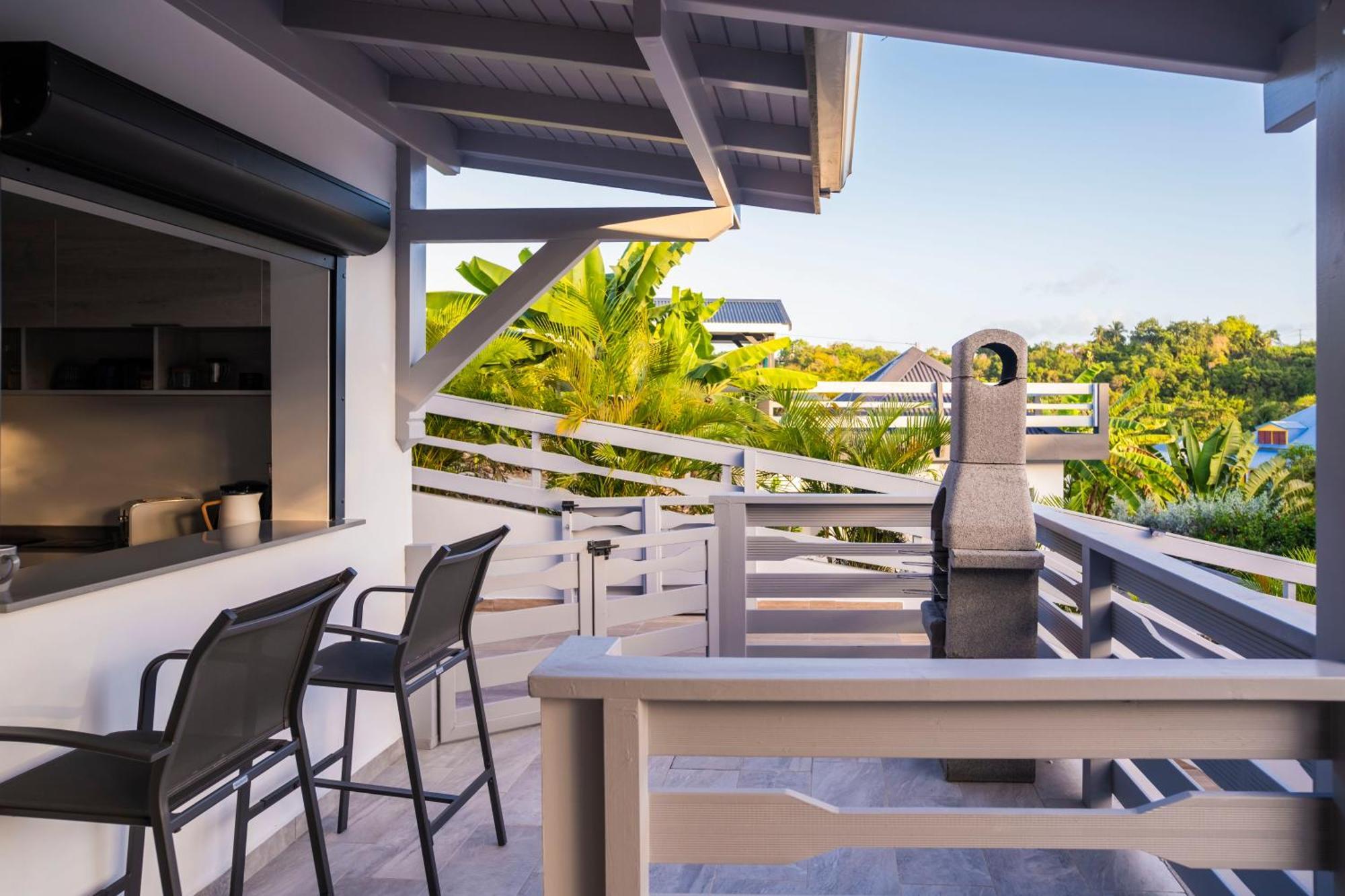 Villa Les Terrasses De Fonds Thezan Sainte-Anne  Bagian luar foto