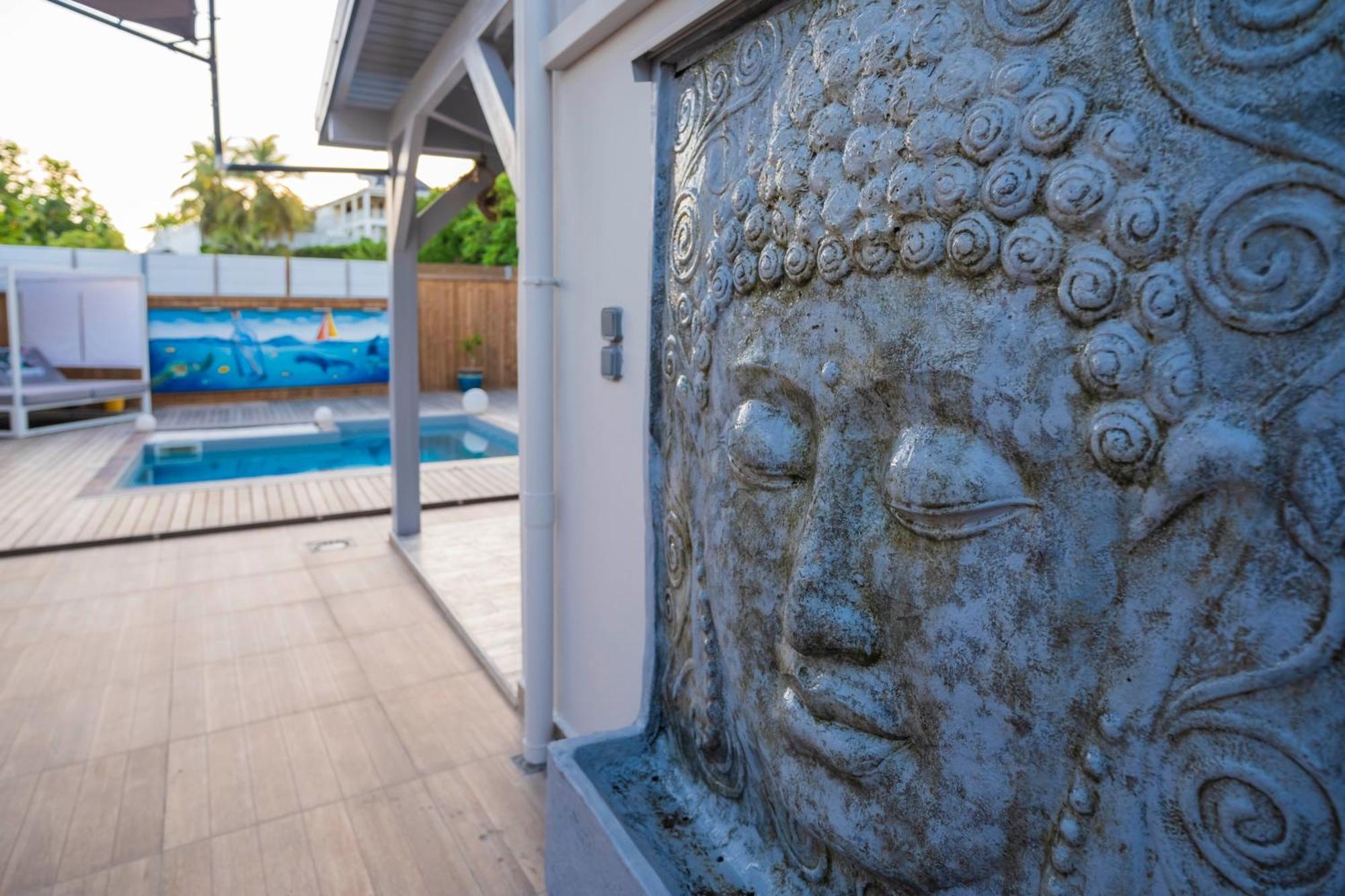 Villa Les Terrasses De Fonds Thezan Sainte-Anne  Bagian luar foto