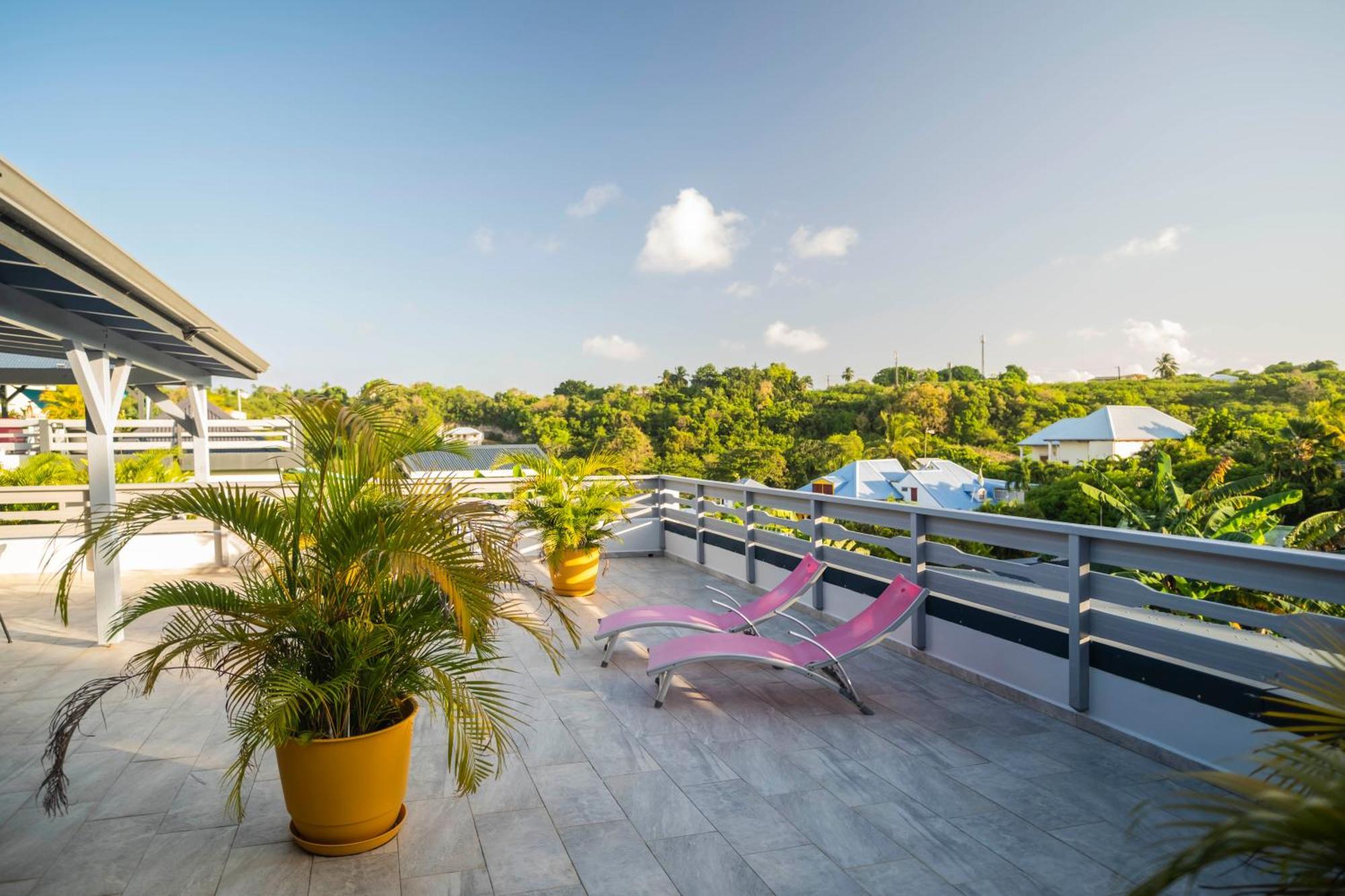 Villa Les Terrasses De Fonds Thezan Sainte-Anne  Bagian luar foto