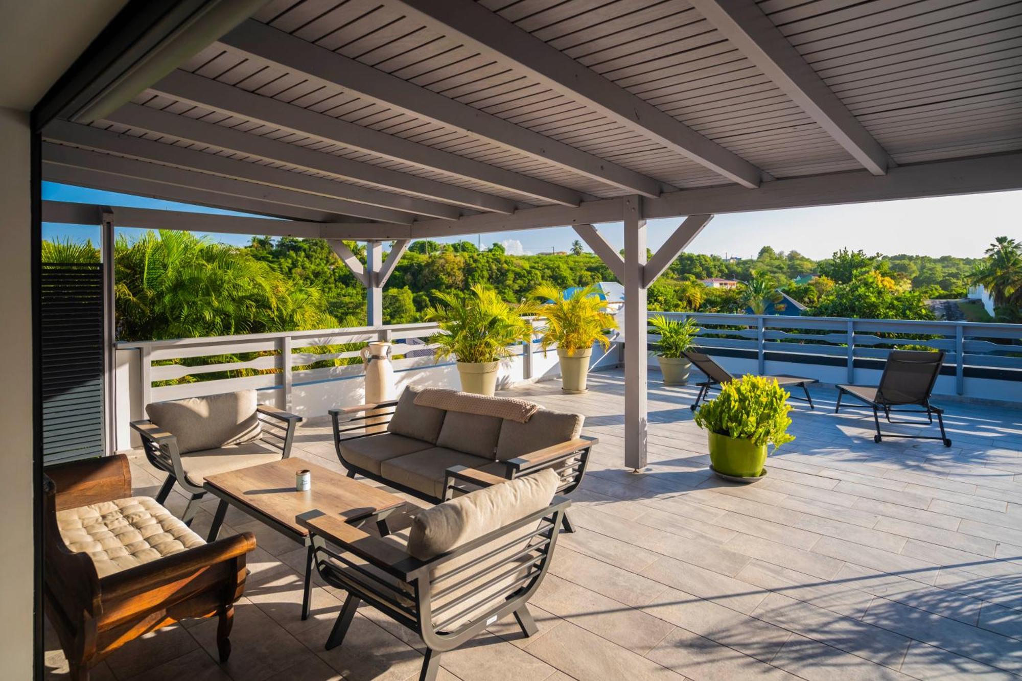 Villa Les Terrasses De Fonds Thezan Sainte-Anne  Bagian luar foto