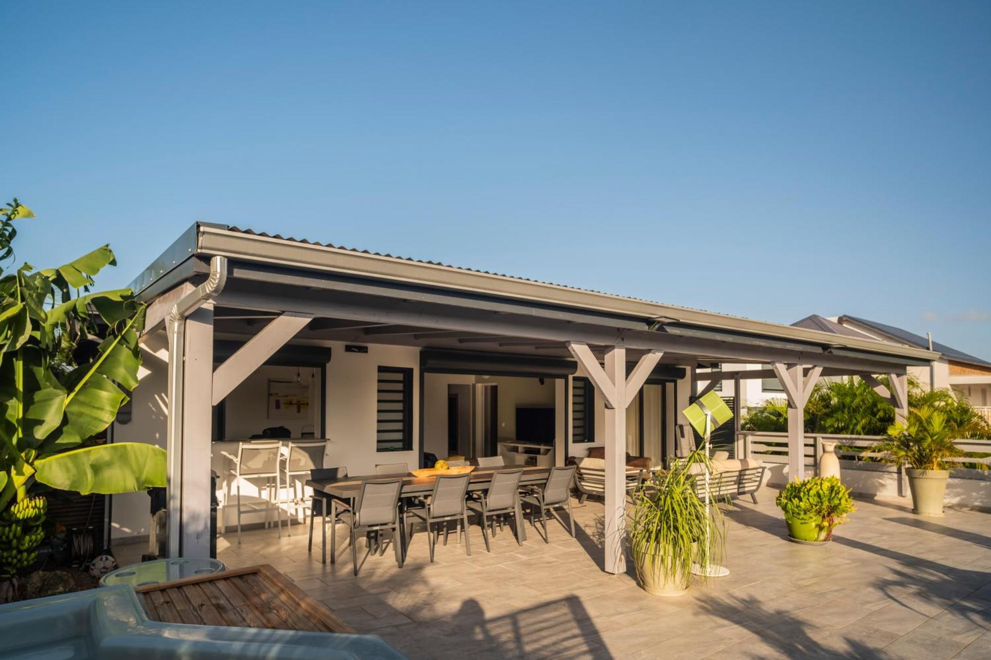 Villa Les Terrasses De Fonds Thezan Sainte-Anne  Bagian luar foto